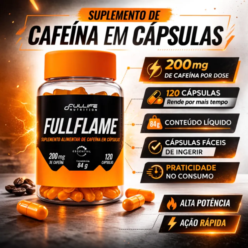 Cafeína Fullife 30 cápsulas — Fullife Nutrition, foto 2 de 4