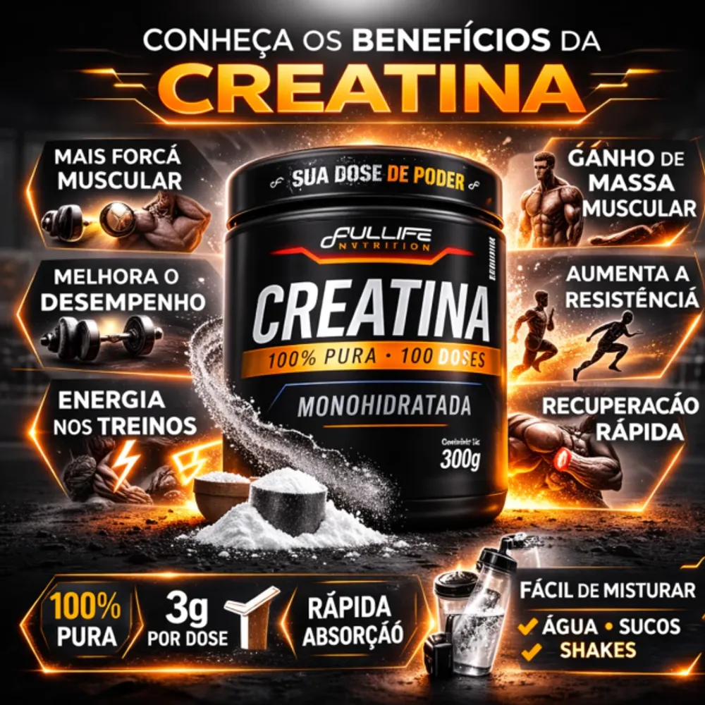 Creatina Fullife 300g — Fullife Nutrition, foto 2 de 4