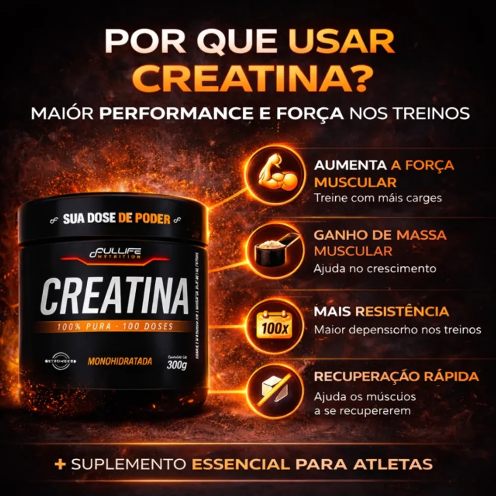 Creatina Fullife 300g — Fullife Nutrition, foto 4 de 4