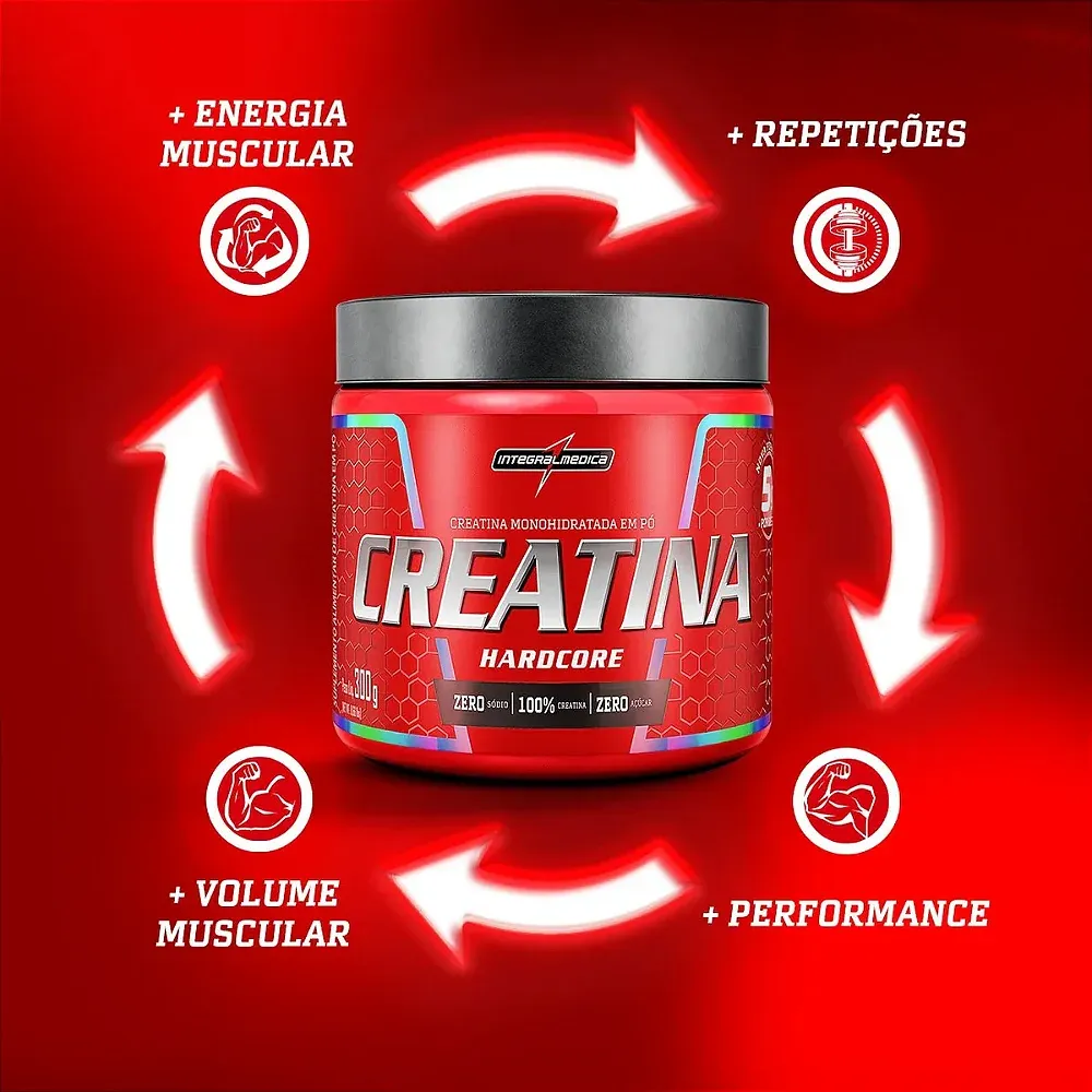 Creatina Hardcore 300g — Integralmedica, foto 2 de 4