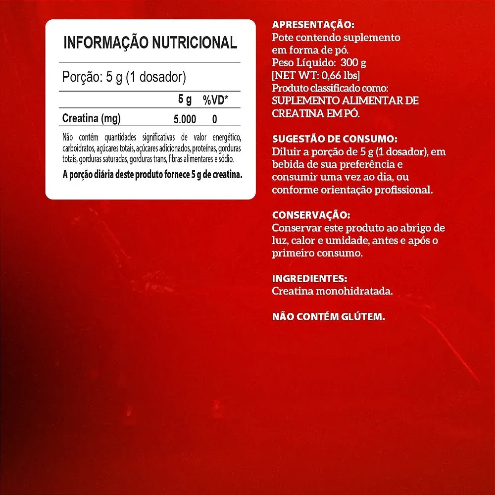 Creatina Hardcore 300g — Integralmedica, foto 4 de 4