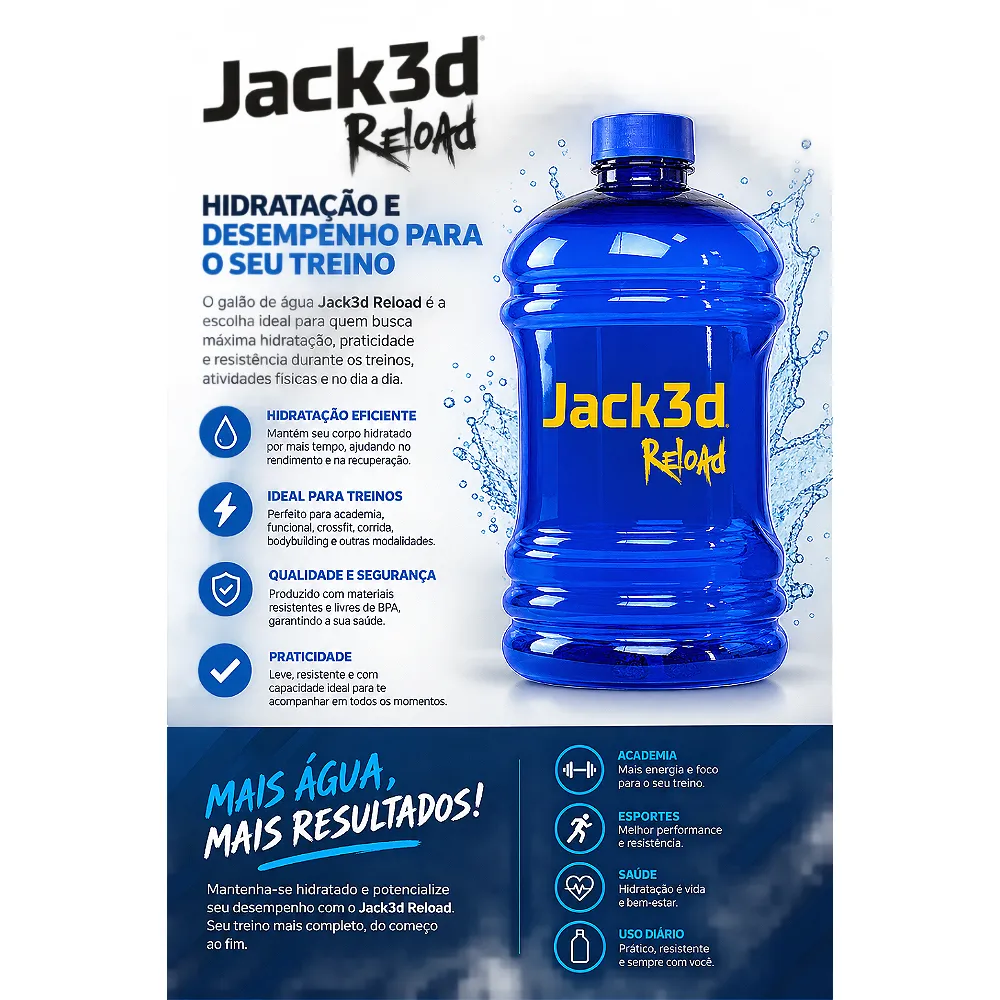 Galão Jack3d 1 litro — Dynamo Labz, foto 2 de 2