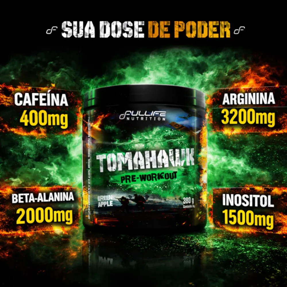 Tomahawk Pré-treino 380g — Fullife Nutrition, foto 2 de 4