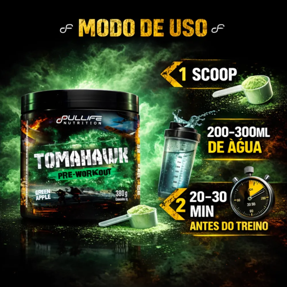 Tomahawk Pré-treino 380g — Fullife Nutrition, foto 3 de 4