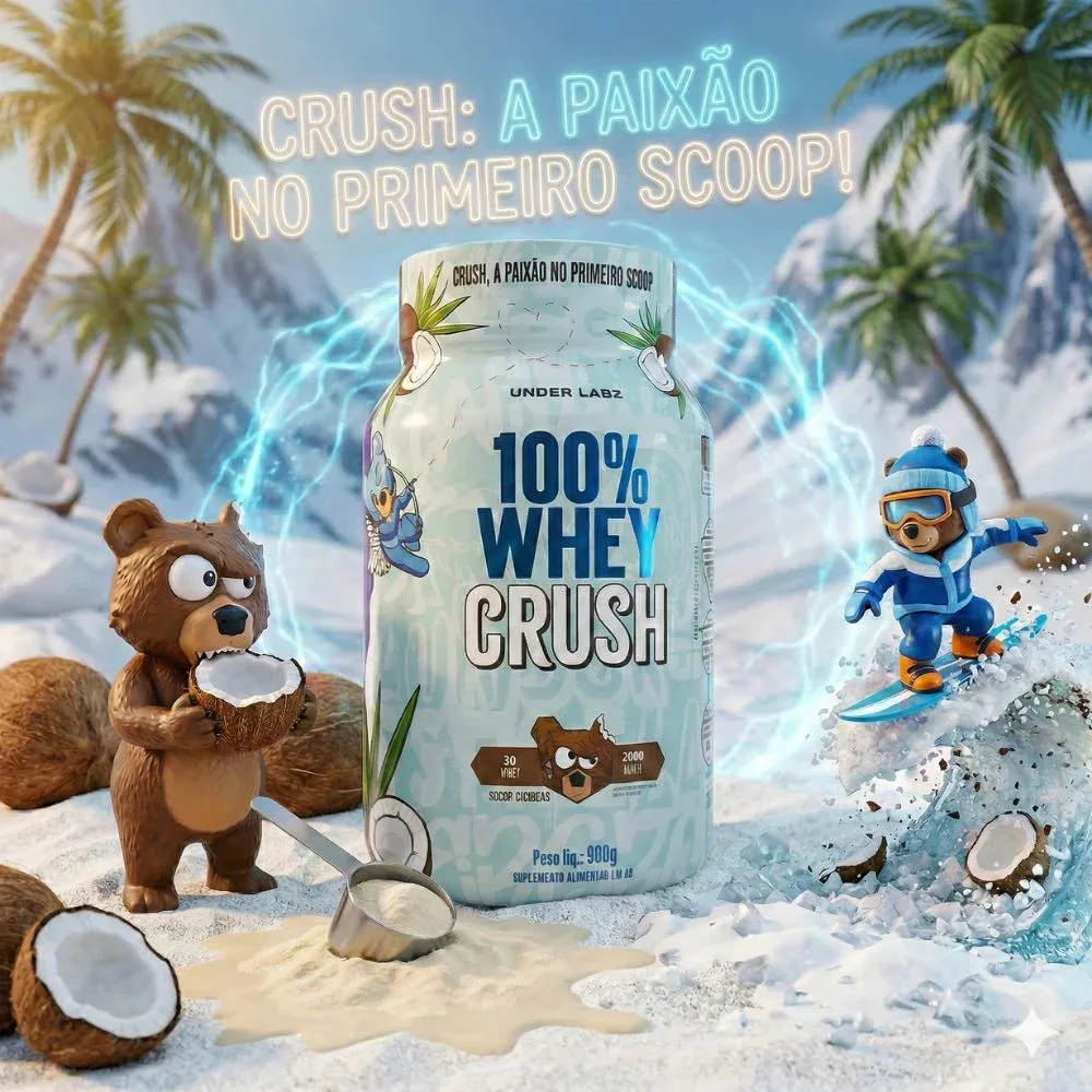 100% Whey Crush 900g — Under Labz, foto 3 de 4
