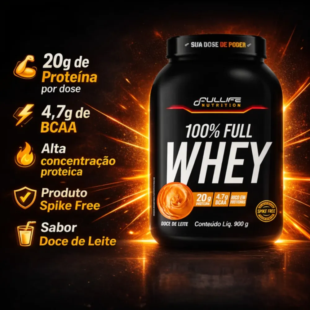 Whey 100% Fullife 900g — Fullife Nutrition, foto 2 de 4