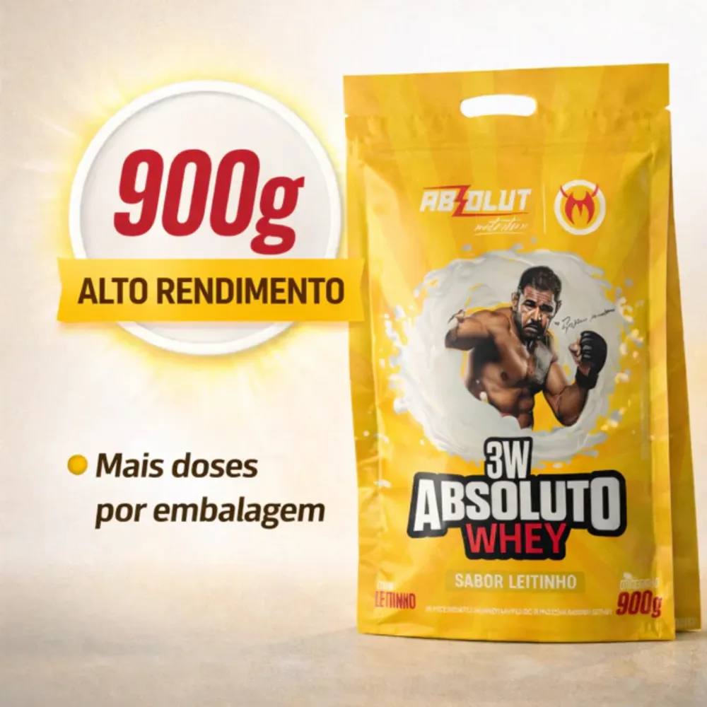 Whey 3W Minotouro 900g — Absolut Nutrition, foto 3 de 4